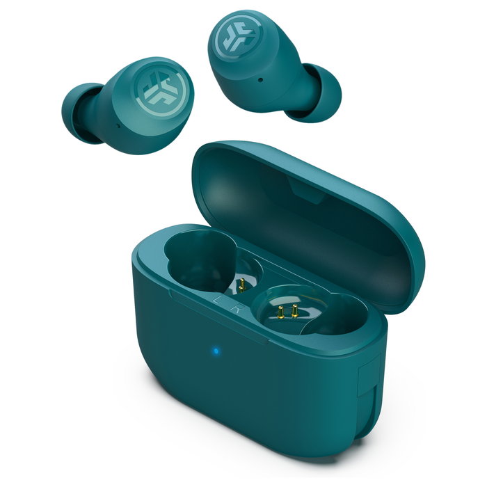 JLab Go Air Pop TWS Auriculares In-Ear True Wireless, 32h, MEMS Micrófono, IPX4, Verde azulado