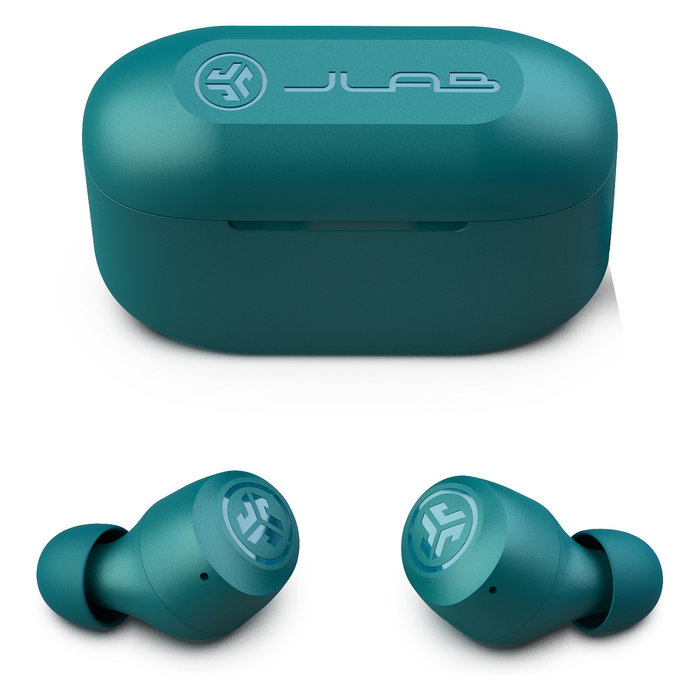 JLab Go Air Pop TWS Auriculares In-Ear True Wireless, 32h, MEMS Micrófono, IPX4, Verde azulado