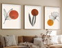 Wallity Huhu215 Cuadro Decorativo Enmarcado 3 Piezas MDF y Madera Maciza 50 x 70 cm