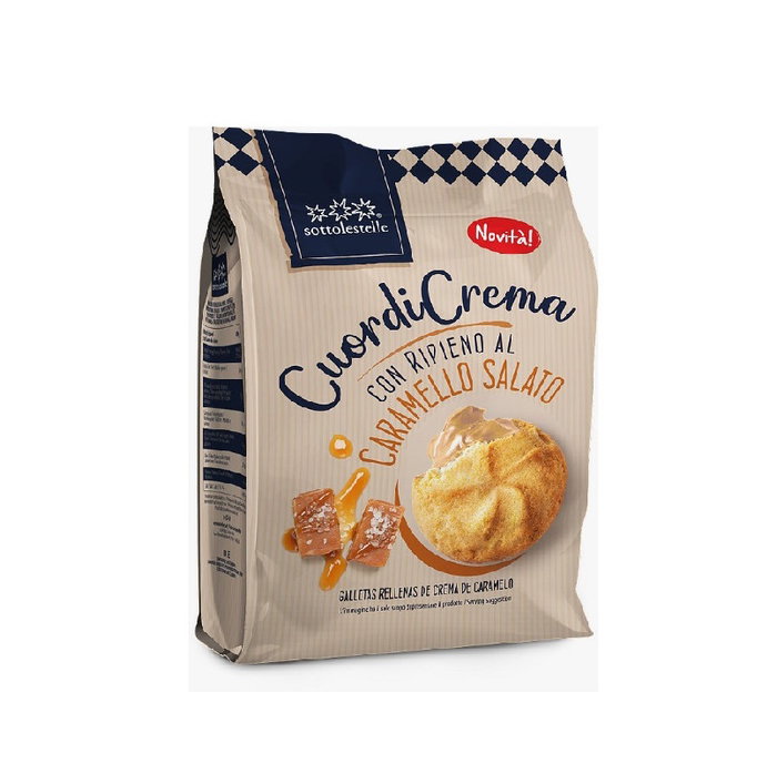 SOTTOLESTELLE Galleta Rellena Crema Caramelo 200 gr Bio SOTTOLESTELLE Galleta Rellena Crema Caramelo 200 gr Bio
