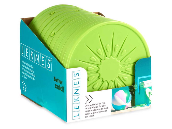 Leknes Acumulador Frio Kiwi Verde 17.5x1.5x17.5 cm (Set de 24)