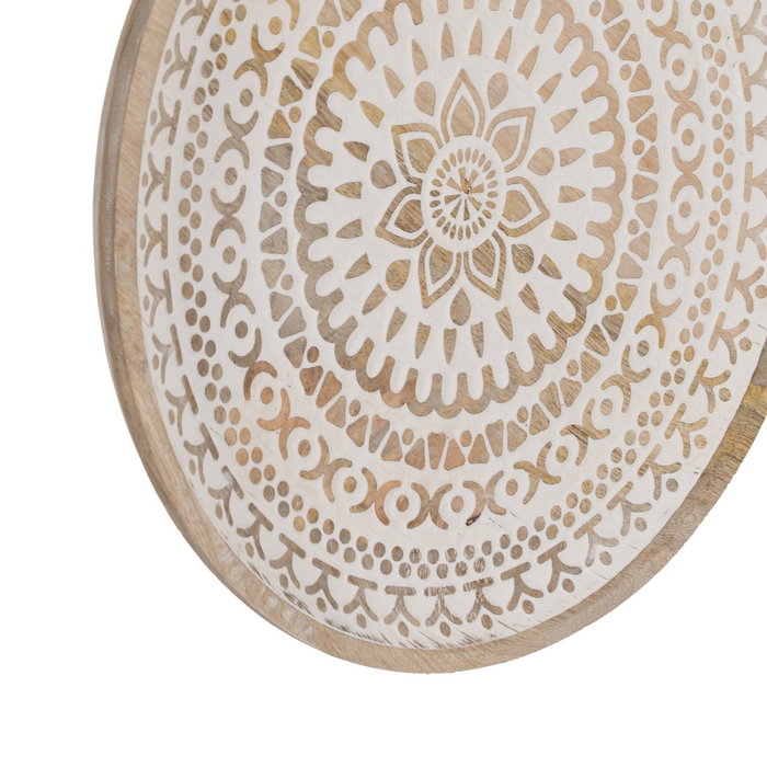 Mural Pared Blanco-Natural 102 X 5 X 55 cm