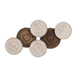 Mural Pared Blanco-Natural 102 X 5 X 55 cm