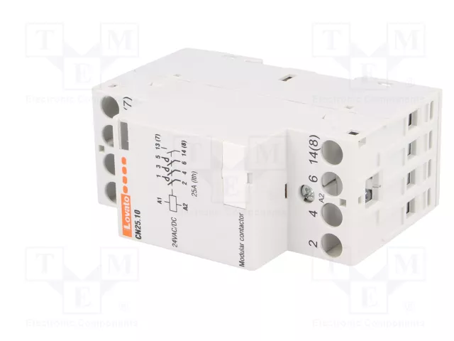 LOVATO ELECTRIC Contactor CN25 4-polar 25A 24VAC/24VDC