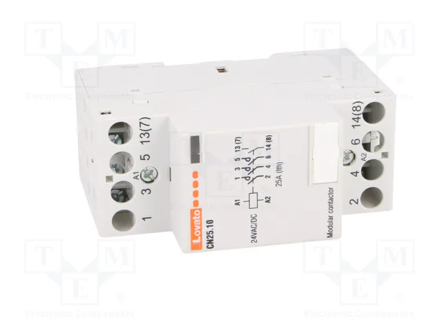 LOVATO ELECTRIC Contactor CN25 4-polar 25A 24VAC/24VDC