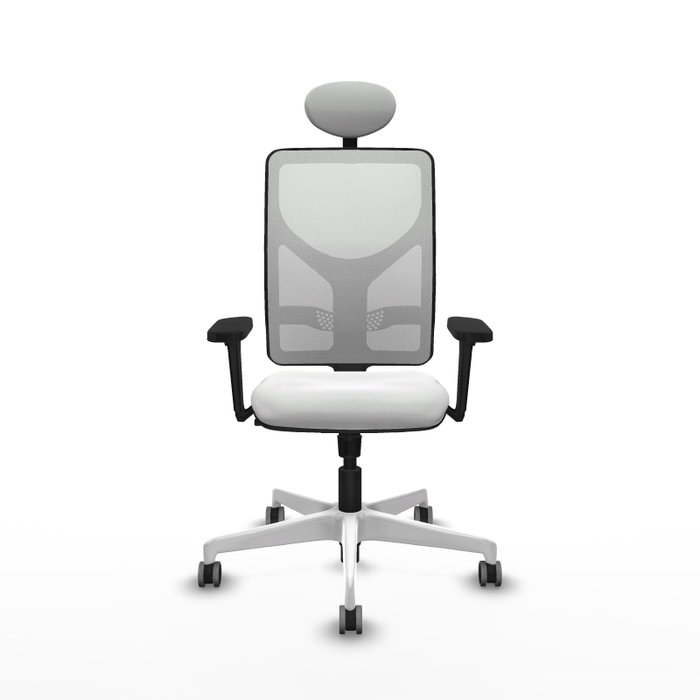 PIQUERAS Y CRESPO Silla de oficina Motilla Blanca con Mecanismo Sincro PIQUERAS Y CRESPO Silla de oficina Motilla Blanca con Mecanismo Sincro