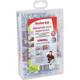 Fischer MeisterBox DuoPower con tornillos - Caja de tacos multiusos