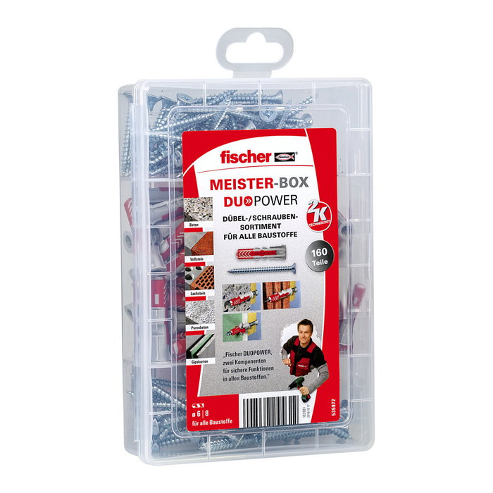 Fischer MeisterBox DuoPower + tornillos (160 piezas) Fischer MeisterBox DuoPower + tornillos (160 piezas)