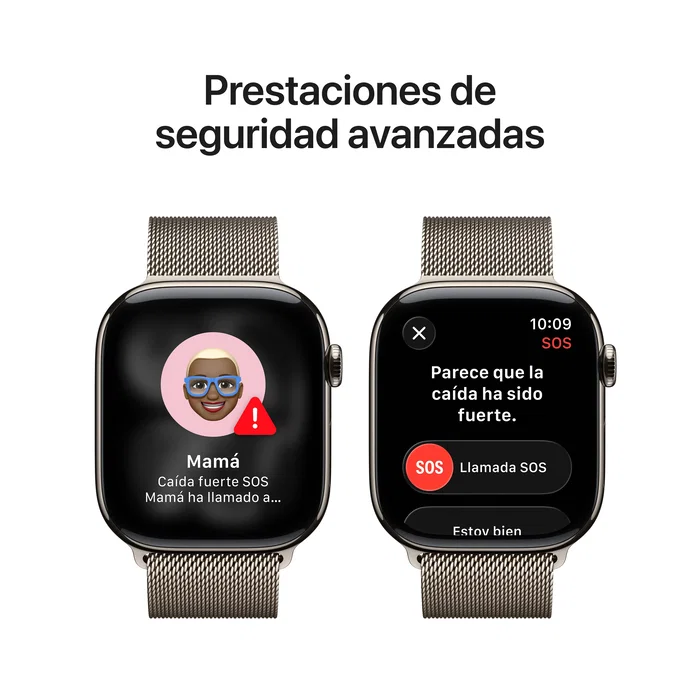 Apple Watch Series 11 GPS + Cellular 46mm Titanio Natural con Correa Milanese Loop S/M Apple Watch Series 11 GPS + Cellular 46mm Titanio Natural con Correa Milanese Loop S/M