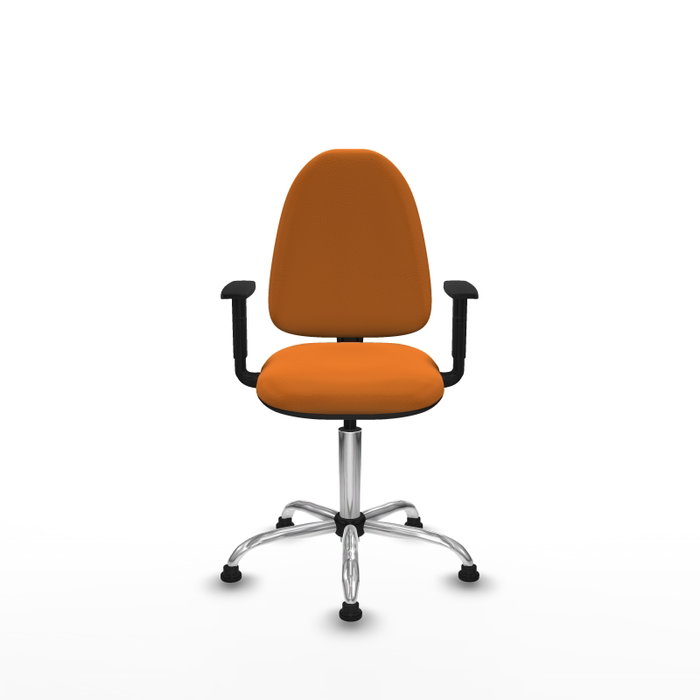 PIQUERAS Y CRESPO Silla de oficina Aýna Naranja con Base Cromada