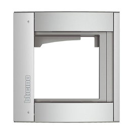 BTicino 350211 Marco de cubierta de 1 módulo para estación de llamadas SFERA Aluminio