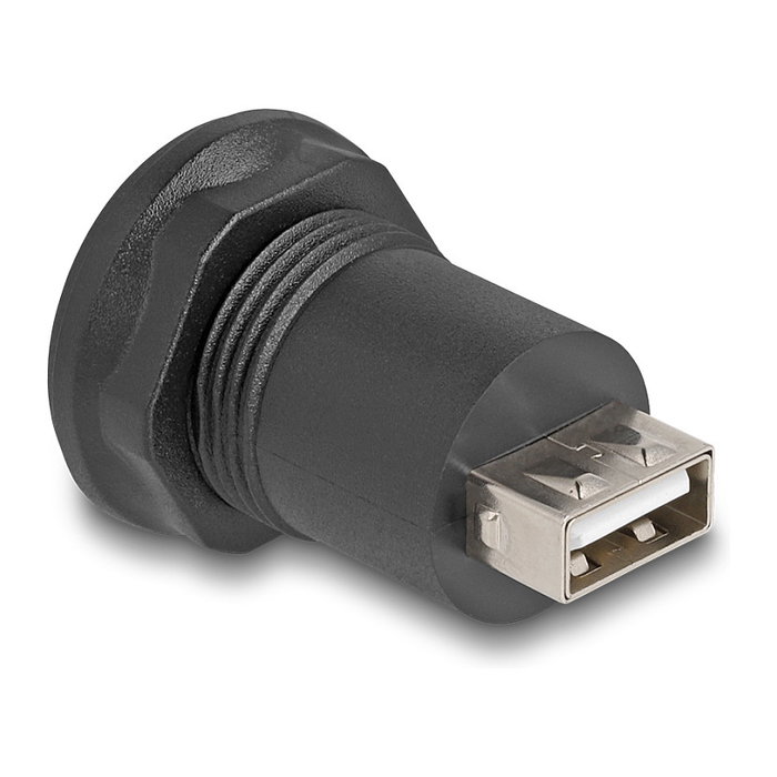 DeLOCK 66742 Conector USB 2.0 Tipo Mini-B a USB 2.0 Tipo-A Integrado Negro