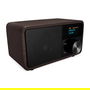 Sangean DDR-7 - Radio Digital DAB+ y FM con Bluetooth 5.0, Pantalla OLED, 8W, Batería Recargable, Reloj y Alarma, Acabado en Madera Oscura