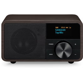 Sangean DDR-7 Radio Digital DAB+, FM, Bluetooth 5.0, Madera Oscura