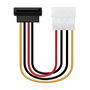 Nanocable Cable SATA Alimentación Acodado 5.25" (Molex 4PIN)/M-SATA/H 16 cm 10.19.0201-OEM