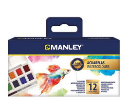 Acuarelas Manley Con Pincel Set De 12