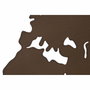 DKD Home Decor Decoración de Pared Metal Mapa Surtido de 3 Piezas