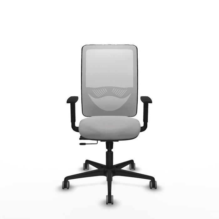 PIQUERAS Y CRESPO Silla de oficina Zulema con mecanismo Sincro/Traslack Gris claro y Blanco PIQUERAS Y CRESPO Silla de oficina Zulema con mecanismo Sincro/Traslack Gris claro y Blanco