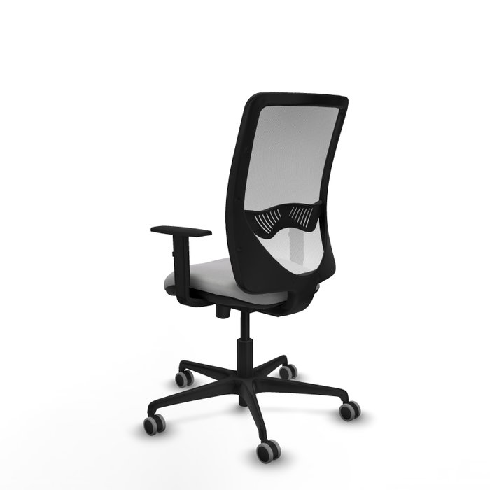 PIQUERAS Y CRESPO Silla de oficina Zulema con mecanismo Sincro/Traslack Gris claro y Blanco PIQUERAS Y CRESPO Silla de oficina Zulema con mecanismo Sincro/Traslack Gris claro y Blanco