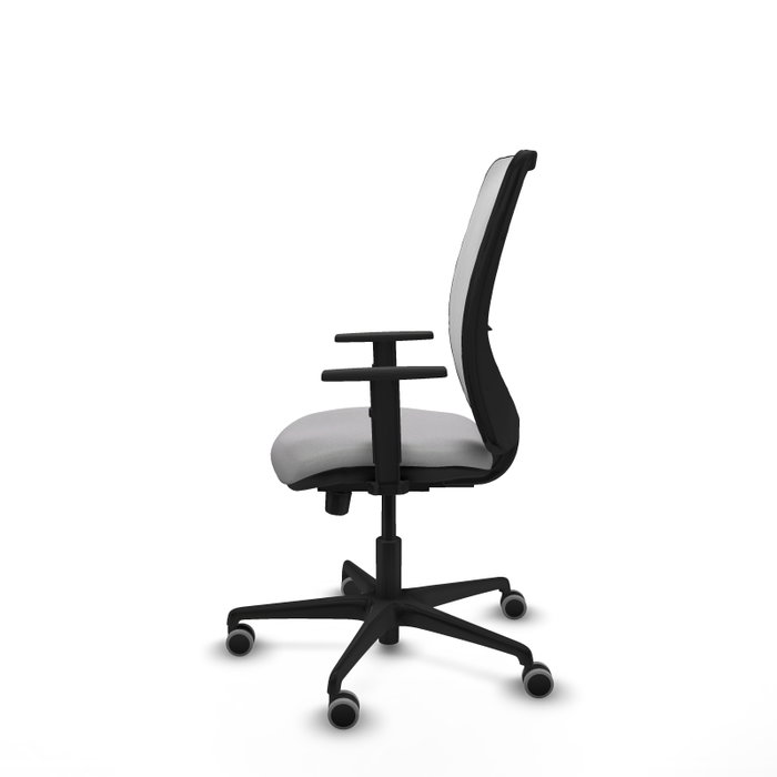 PIQUERAS Y CRESPO Silla de oficina Zulema con mecanismo Sincro/Traslack Gris claro y Blanco PIQUERAS Y CRESPO Silla de oficina Zulema con mecanismo Sincro/Traslack Gris claro y Blanco