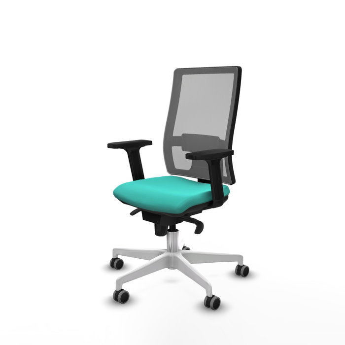 PIQUERAS Y CRESPO Silla de oficina Horna con mecanismo Sincro, Turquesa y Gris PIQUERAS Y CRESPO Silla de oficina Horna con mecanismo Sincro, Turquesa y Gris