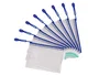 Djois Bolsa multiusos de PVC Din A6 con cremallera y portabolígrafos azul