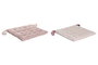 DKD Home Decor Cojin Scandi Rosa Blanco 40 x 40 cm Poliester Algodon (6 Unidades)