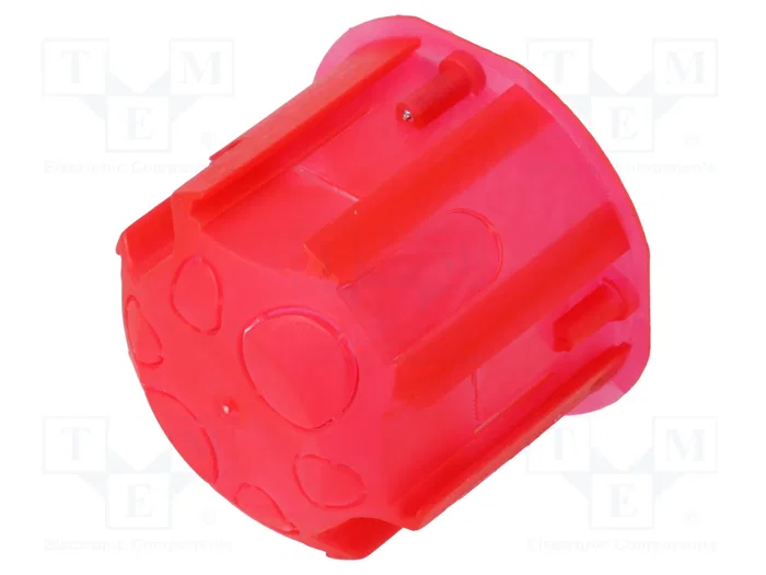 PAWBOL Caja de Instalación de 65mm Roja para Debajo de Enlucido