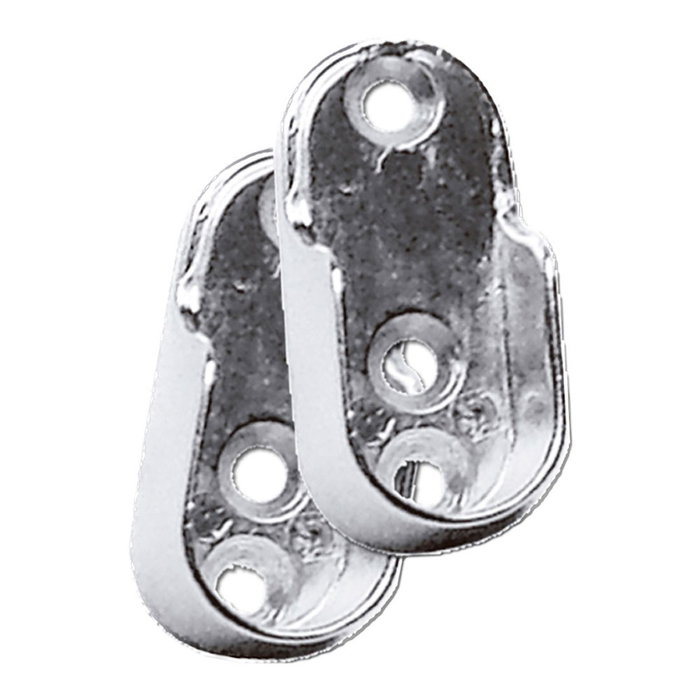 Edm Soporte para tubo de armario oval Sta06, 2 uds Edm Soporte para tubo de armario oval Sta06, 2 uds