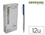 Greening Bolígrafo Retractil Azul Tinta Aceite Trazo 0,5 mm