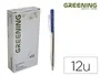 Greening Bolígrafo Retractil Azul Tinta Aceite Trazo 0,5 mm