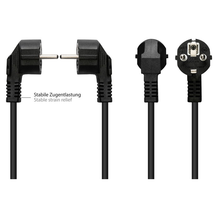 GoodConnections Cable de alimentación Alcasa P0150-S050 de 5 m con conector E+F a C15 GoodConnections Cable de alimentación Alcasa P0150-S050 de 5 m con conector E+F a C15