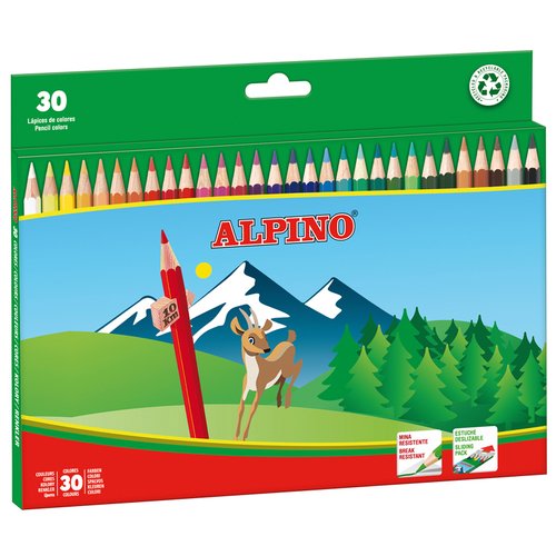 Alpino Estuche de 30 Lápices de Colores Largos 175mm Surtidos Alpino Estuche de 30 Lápices de Colores Largos 175mm Surtidos