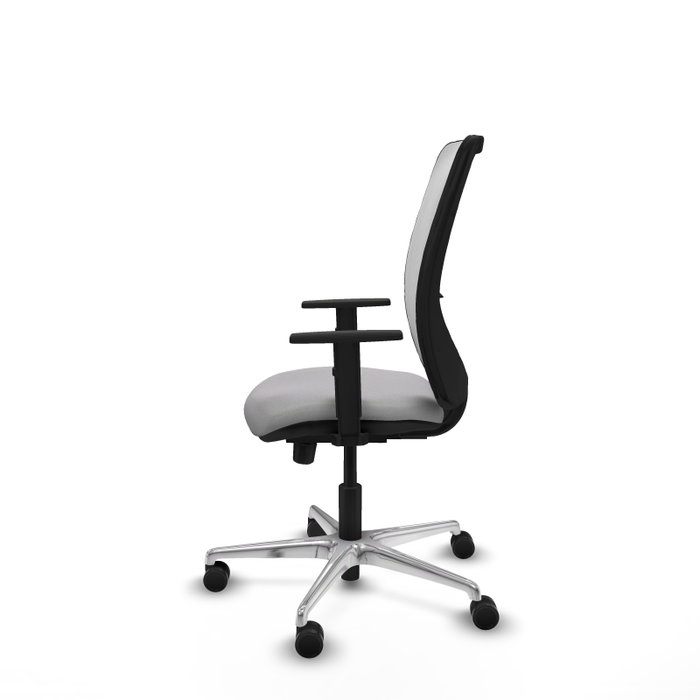 PIQUERAS Y CRESPO Silla de oficina Zulema Gris claro y Blanco