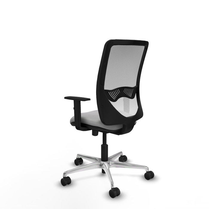 PIQUERAS Y CRESPO Silla de oficina Zulema Gris claro y Blanco