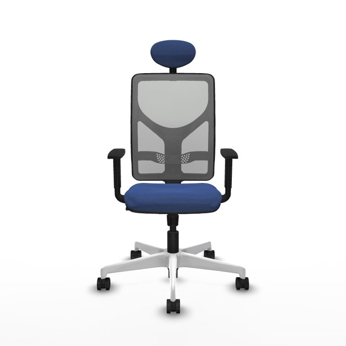 PIQUERAS Y CRESPO Silla de oficina Motilla con mecanismo Sincro Azul marino y Gris PIQUERAS Y CRESPO Silla de oficina Motilla con mecanismo Sincro Azul marino y Gris