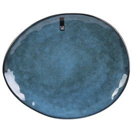 Home Deco Factory Plato Gres Azul Natural Colección 27,5 cm