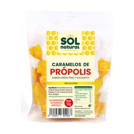 Sol Natural Caramelos de Própolis 50 g - Alivio para la garganta y tos