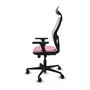 PIQUERAS Y CRESPO Silla de oficina Jorquera Rosa con mecanismo Sincro/Traslack