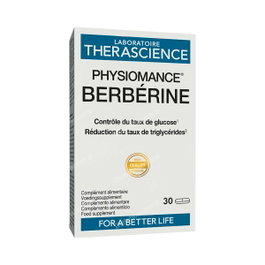 Therascience Physiomance Berberina 500 mg - 30 Comprimidos - Ayuda a Mantener Niveles Normales de Glucosa en Sangre