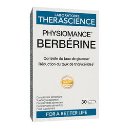 THERASCIENCE Berberina 30 Comp. Ayuda a Mantener Niveles Normales de Glucosa y Triglicéridos