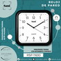SAMI Reloj de Pared Cuadrado 30 cm Negro