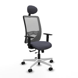 PIQUERAS Y CRESPO Silla de oficina Zulema con mecanismo Sincro/Traslack, Gris