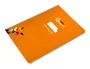 Liderpapel Cuaderno Espiral A4 Pautaguía Tapa Blanda 80 Hojas 75gr Cuadro Pautado 3mm Color Naranja