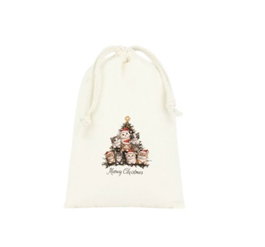 Zoozie Bags 9997 Bolsa Decorativa de Tela 8 x 12 cm Crema