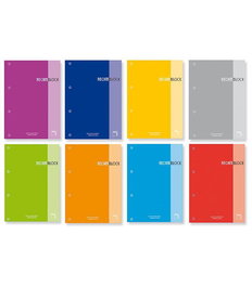 Pacsa Recamblock Recambio 100H A4 Encolado 90 gr 5x5 4 Taladros Turquesa (Set de 5) (Set de 5)