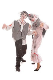 Creaciones Llopis Disfraz Chulapo Zombie Talla M con Maquillaje para Halloween Adulto Multicolor