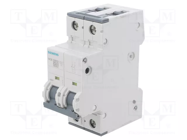 SIEMENS 5SY6203-7 Interruptor magnetotérmico 2 polos 3A 6kA SIEMENS 5SY6203-7 Interruptor magnetotérmico 2 polos 3A 6kA