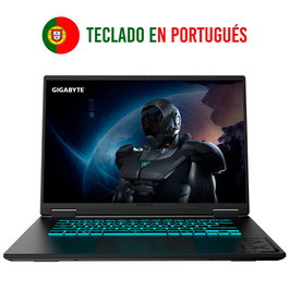 GIGABYTE GAMING A16 CTHI3PT894SD Portátil Intel® Core™ i7 RTX 5050 16" DDR5 1TB SSD Wi-Fi 6E FreeDOS Negro