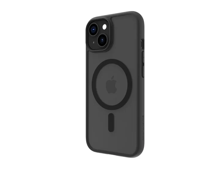 Dbramante1928 Grenen MS Carcasa Trasera Magsafe para Apple iPhone 15, 15,5 cm (6.1"), Plástico Negro Resistente a Impactos